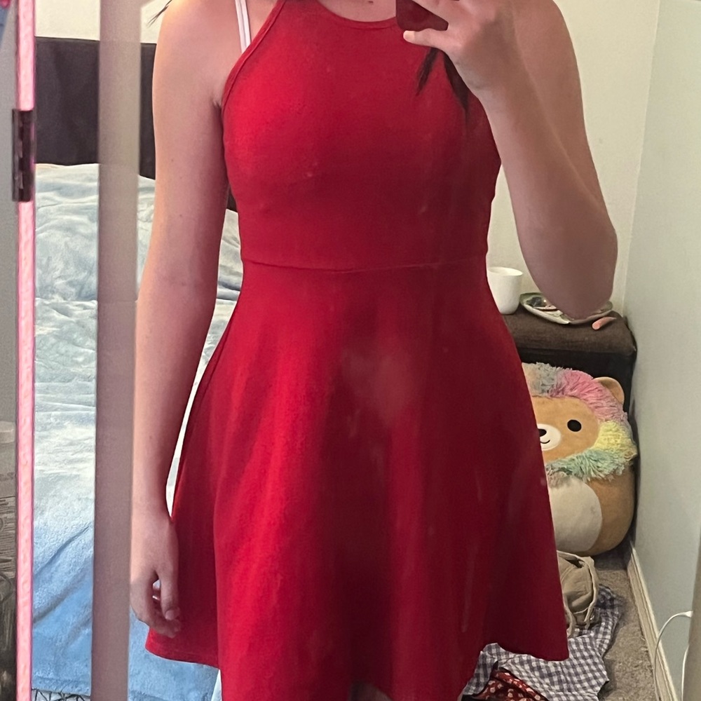 Red dress